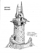 Gothic Conceptarts - Oberwelt, Daemontower Skizze