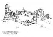 Gothic Conceptarts - Oberwelt - Altes Fort Skizze 1